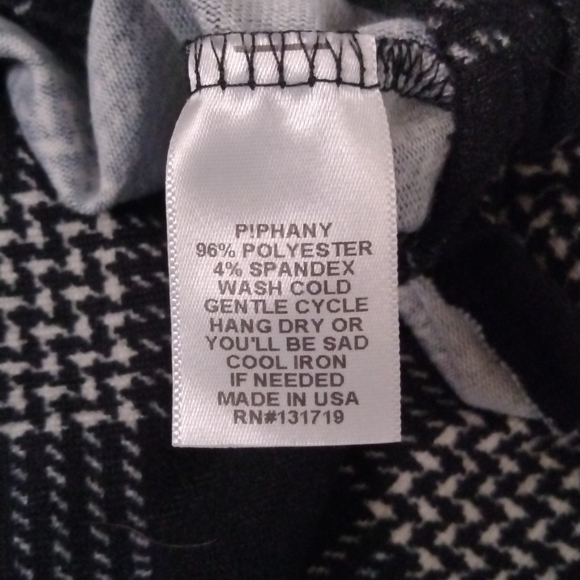 Piphany USA Sz.4  Opened Chest Knotted Bottom Cardigan Buffalo Check - Picture 4 of 6